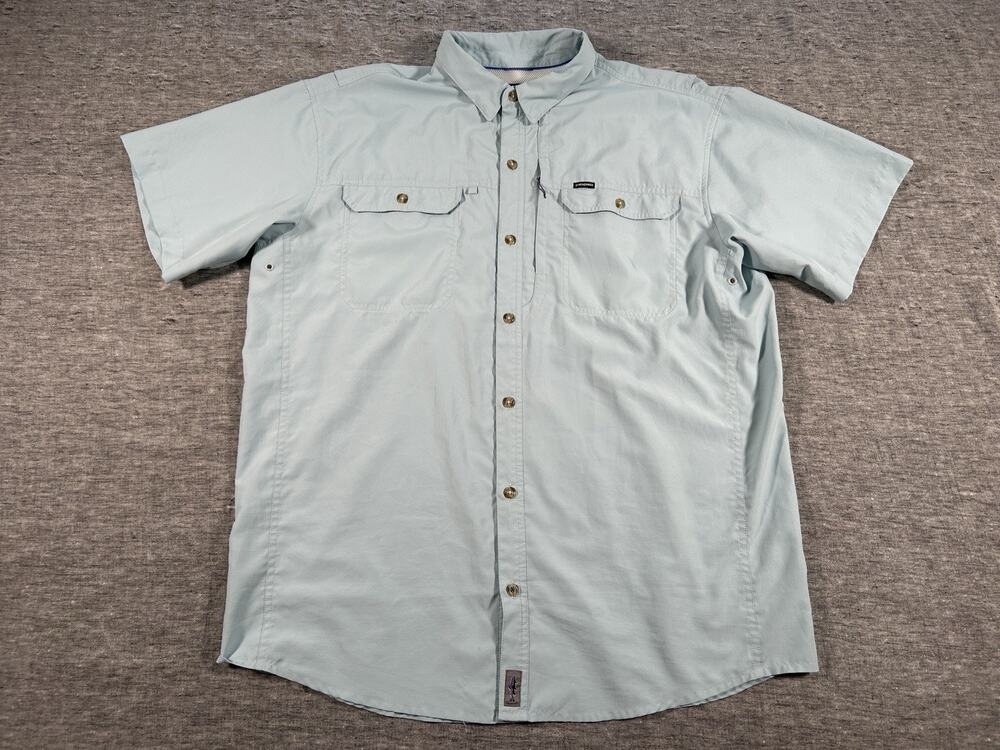 Patagonia Sol Patrol II Shirt Mens Extra Large Blue Vented Fishing Outdoors